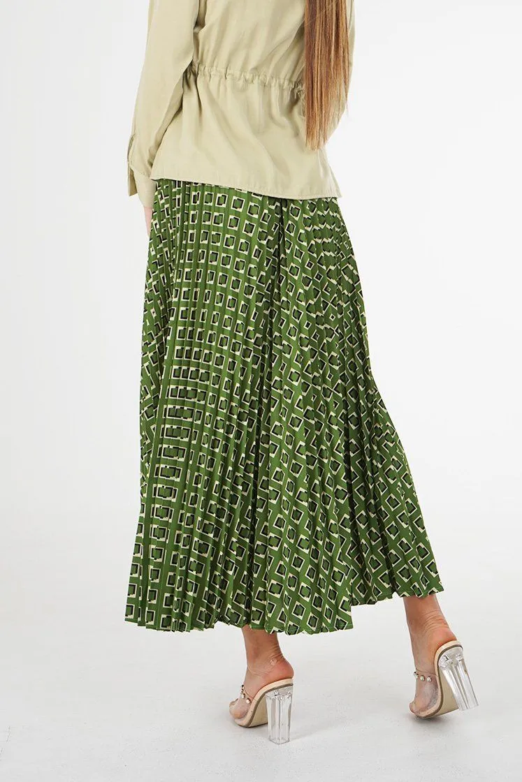 Salenia A-Line Printed Skirt
