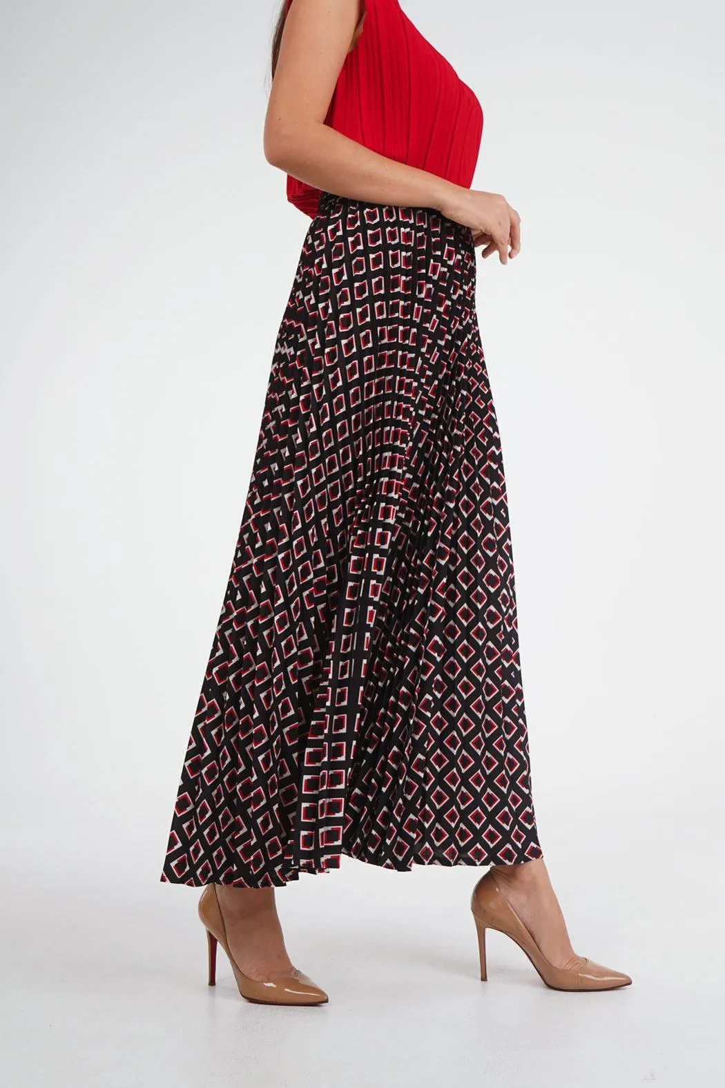 Salenia A-Line Printed Skirt