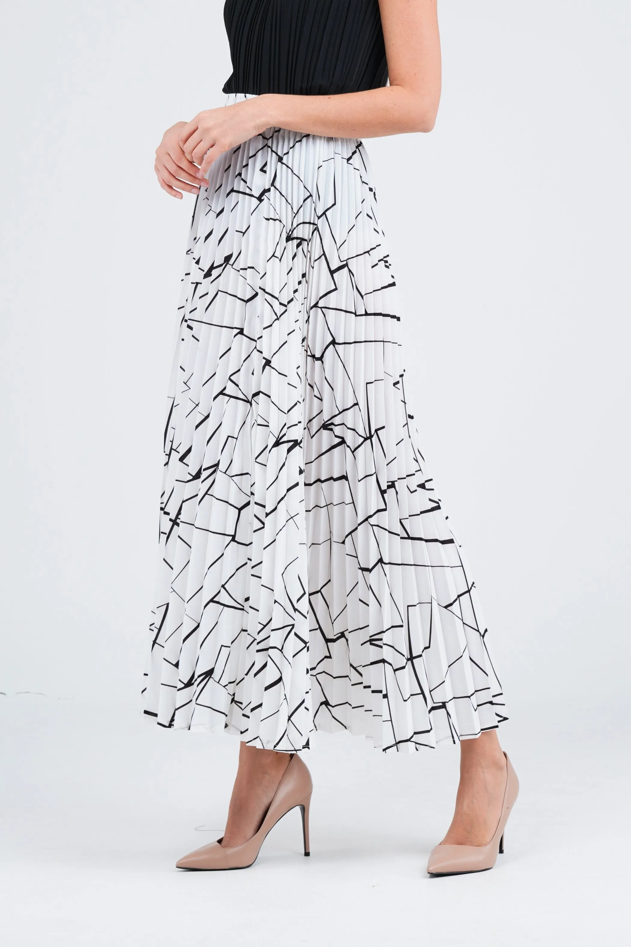 Salenia A-Line Printed Skirt