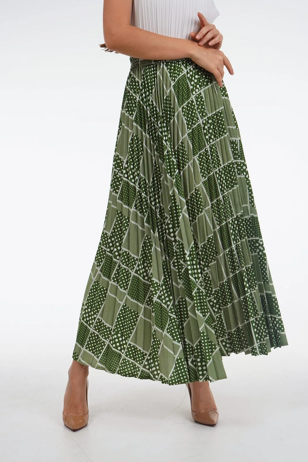 Salenia A-Line Printed Skirt