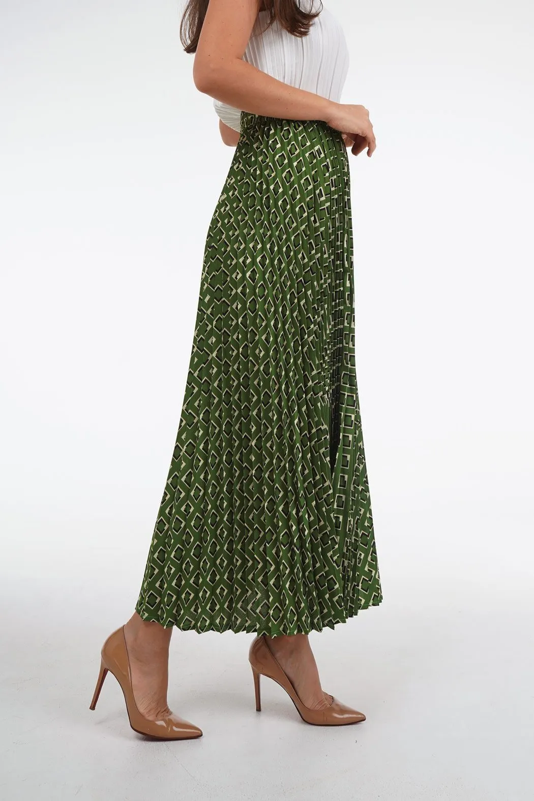 Salenia A-Line Printed Skirt