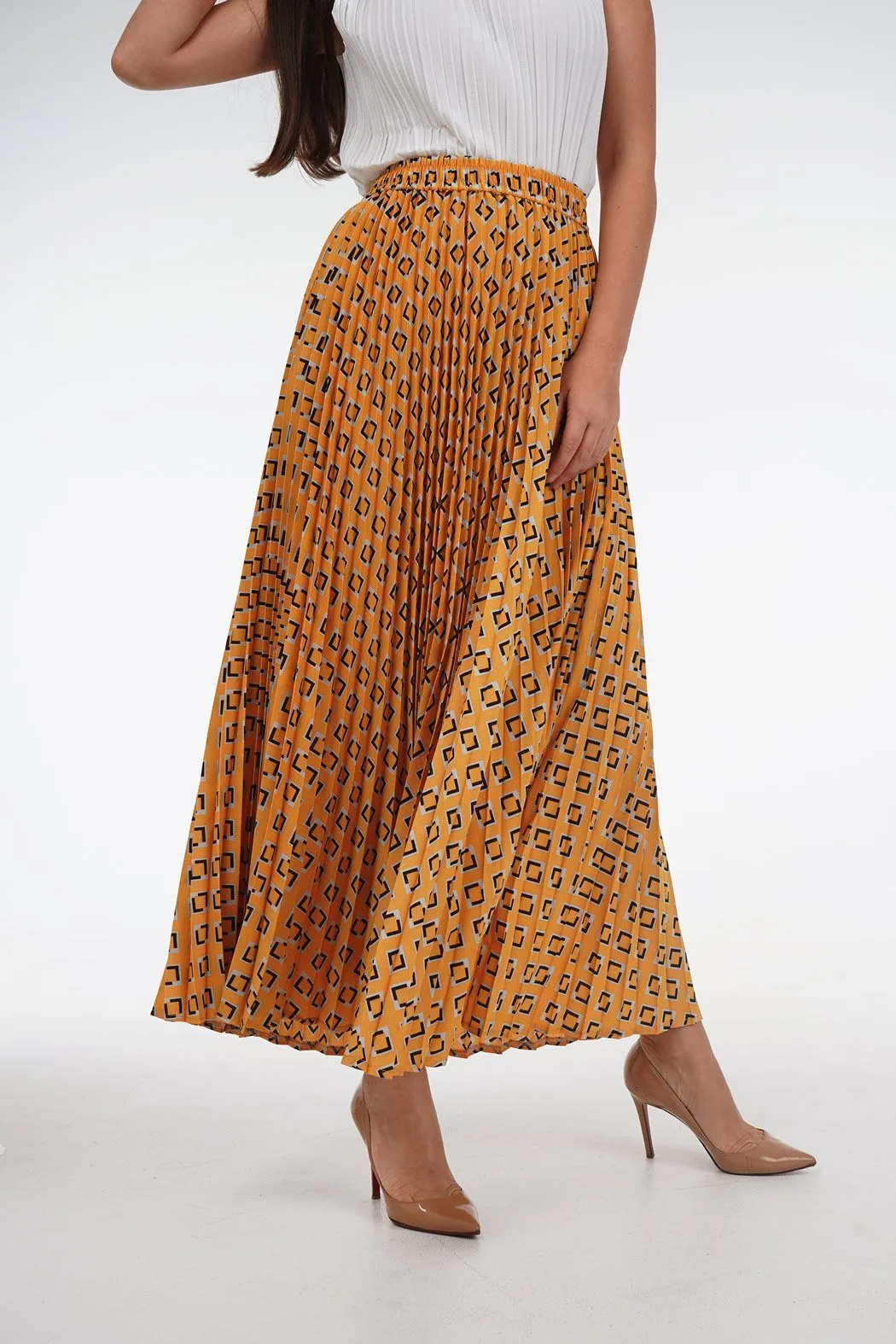 Salenia A-Line Printed Skirt