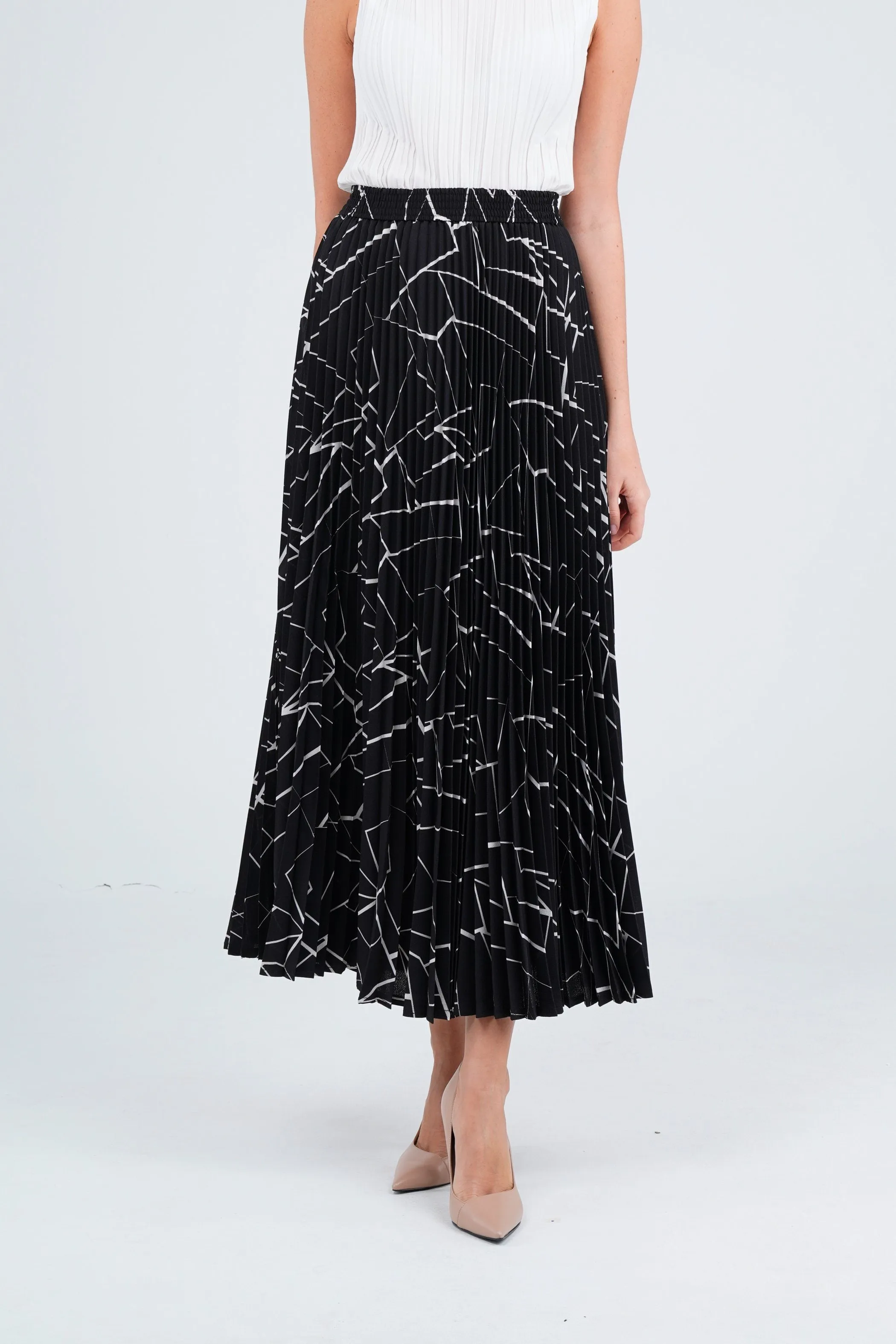 Salenia A-Line Printed Skirt