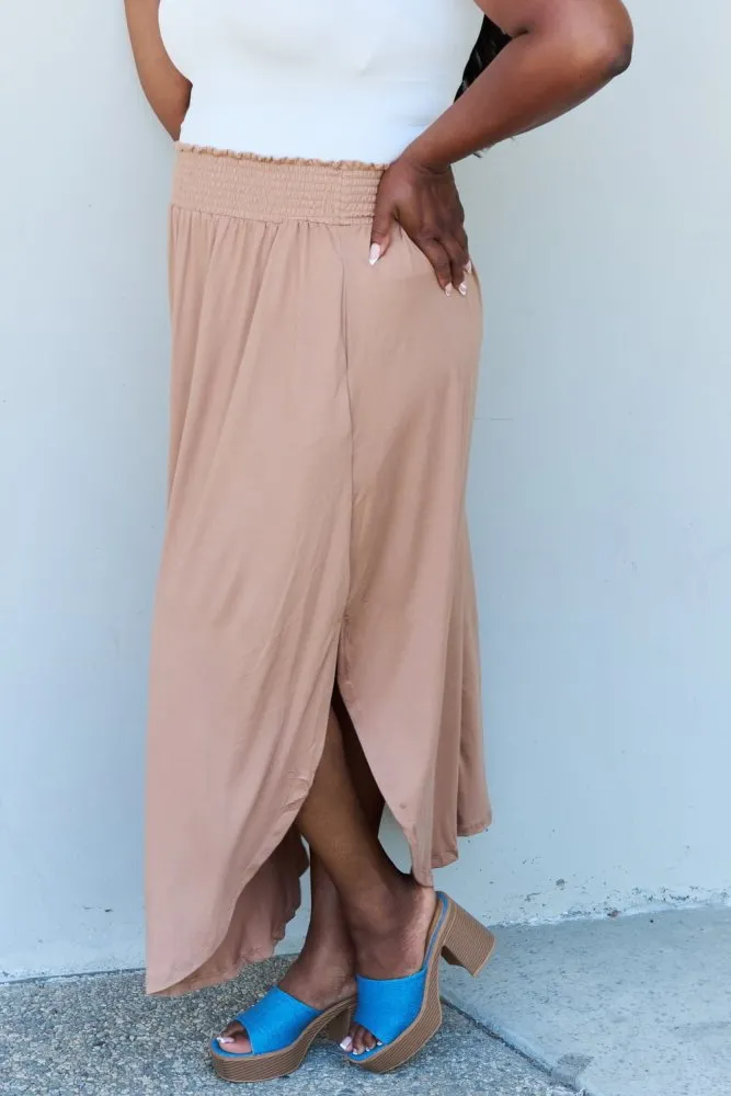 Sandy Dune Maxi Split Hem Skirt
