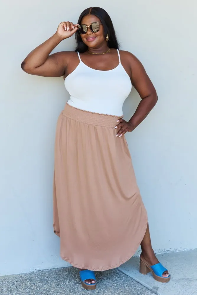 Sandy Dune Maxi Split Hem Skirt
