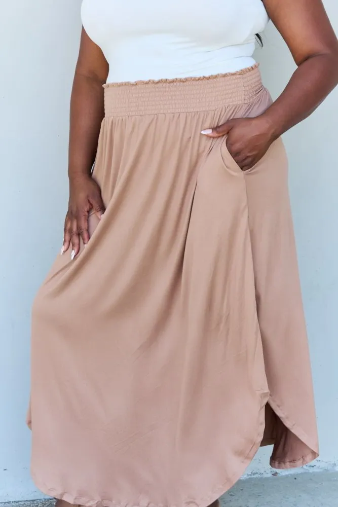 Sandy Dune Maxi Split Hem Skirt