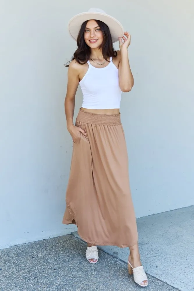 Sandy Dune Maxi Split Hem Skirt