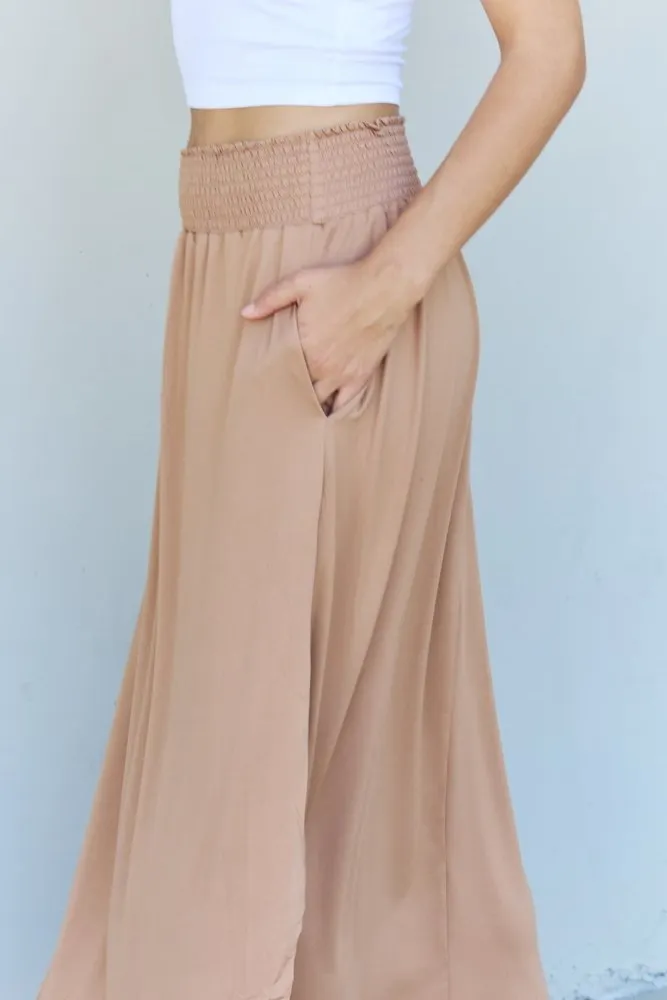 Sandy Dune Maxi Split Hem Skirt