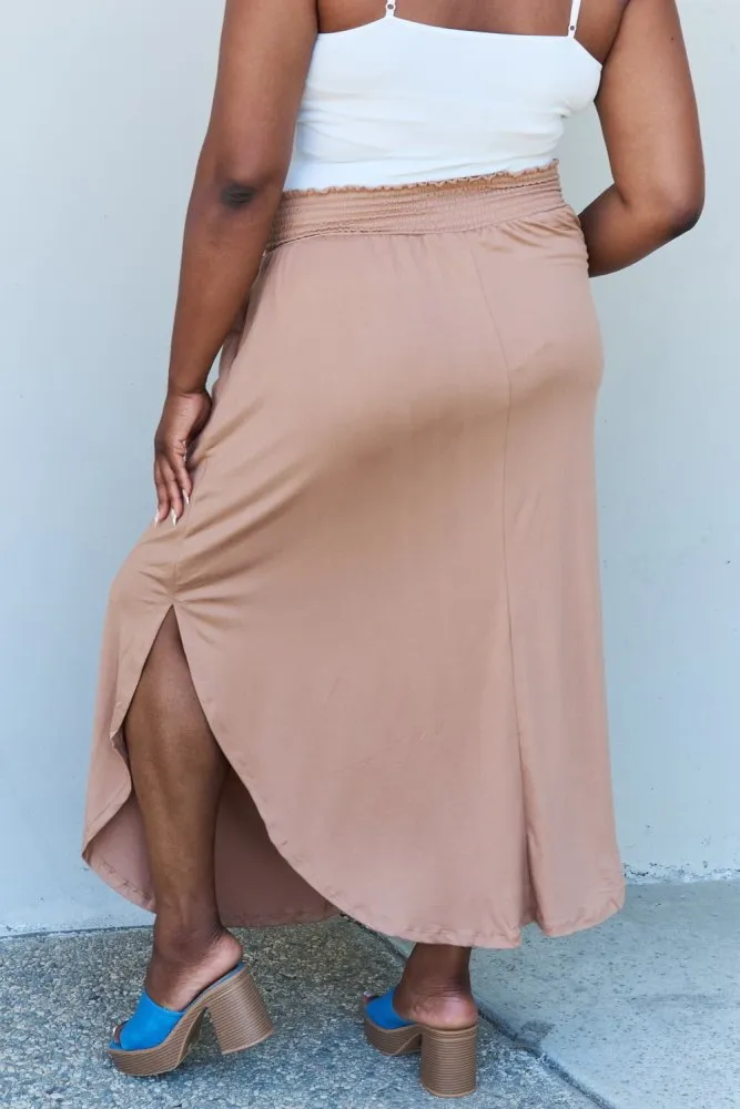 Sandy Dune Maxi Split Hem Skirt