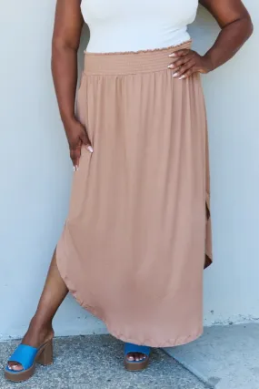 Sandy Dune Maxi Split Hem Skirt