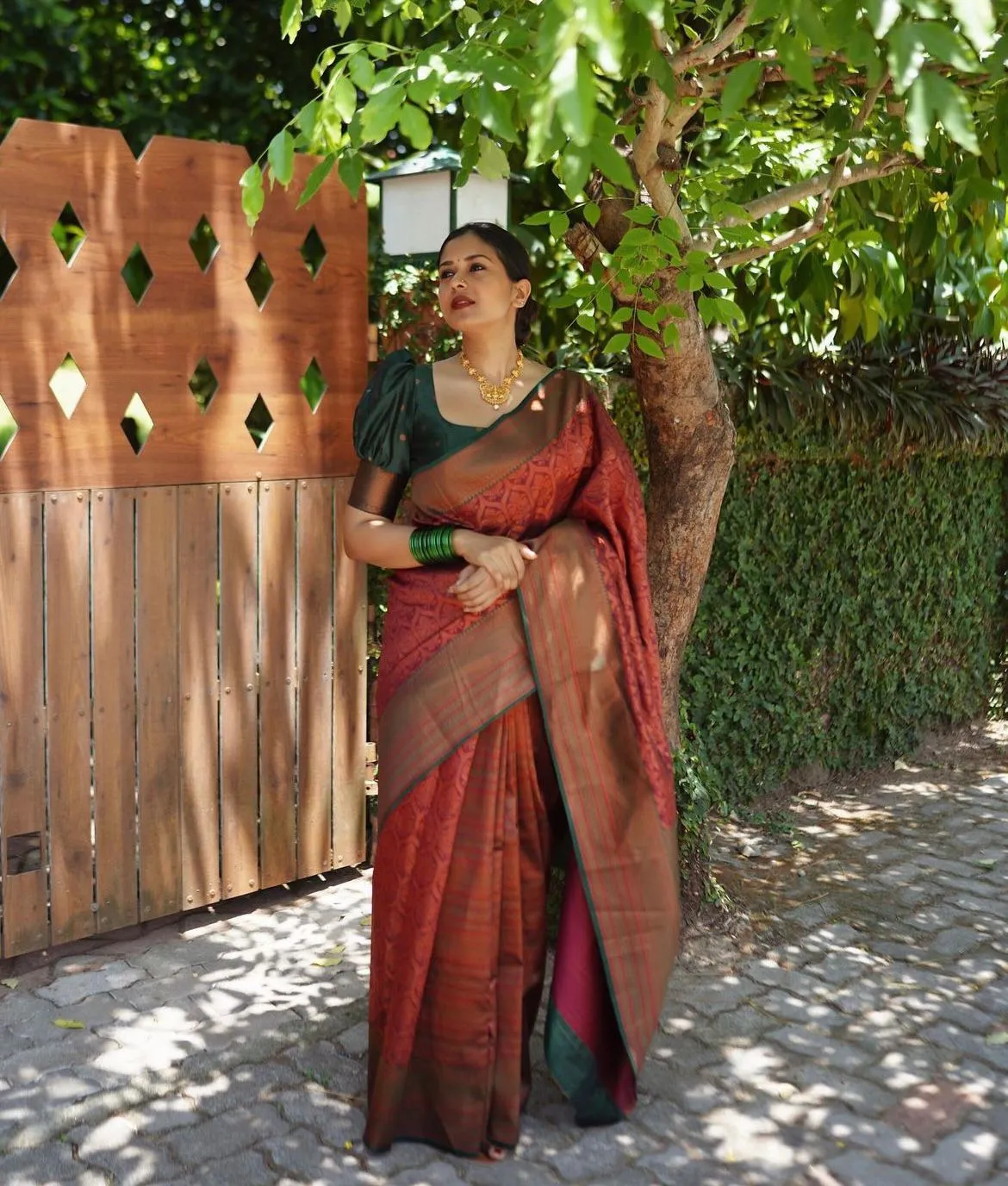 Serendipity Maroon Soft Silk Saree With Devastating Blouse Piece