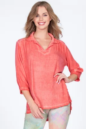 Shirred Shoulder Tunic