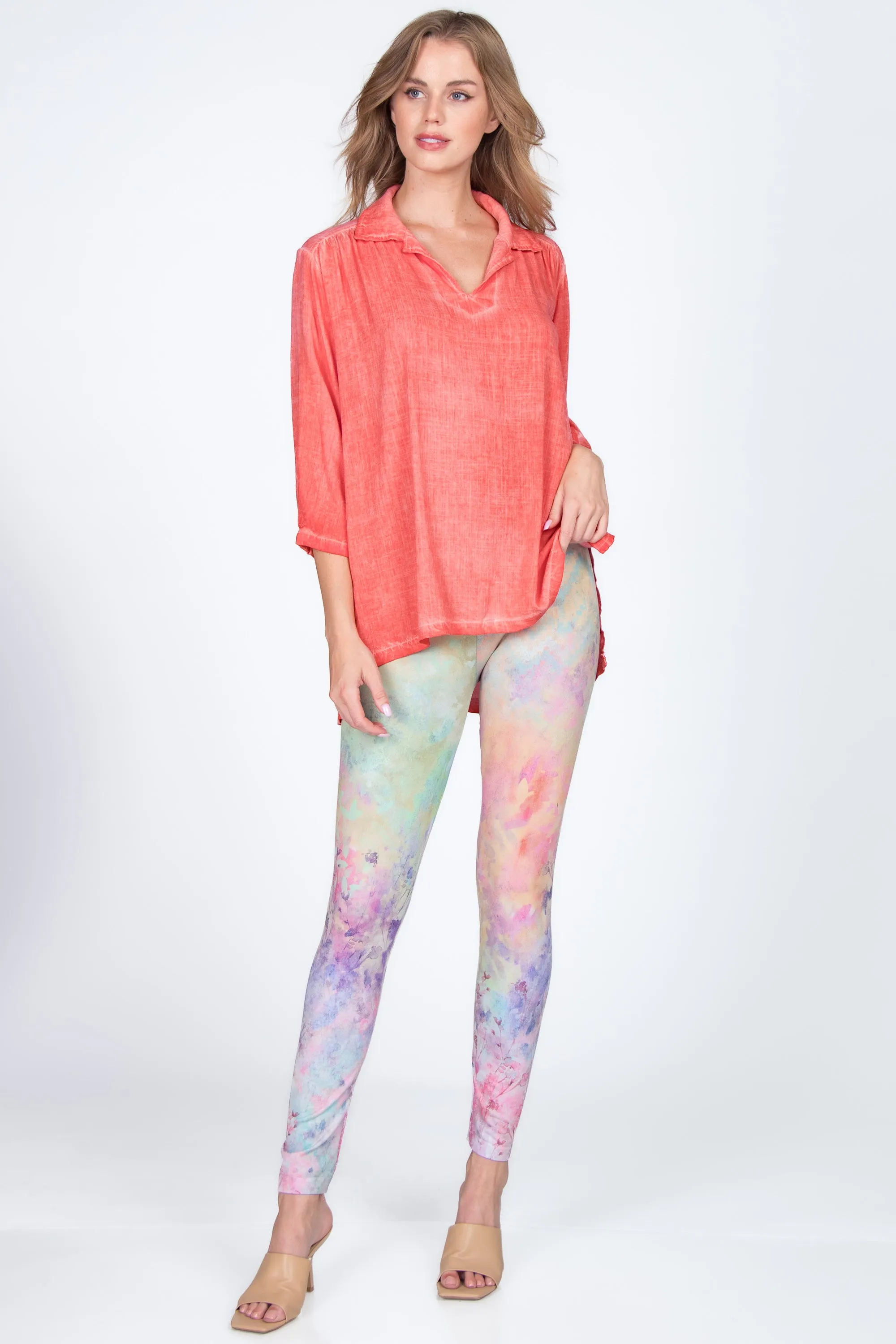 Shirred Shoulder Tunic