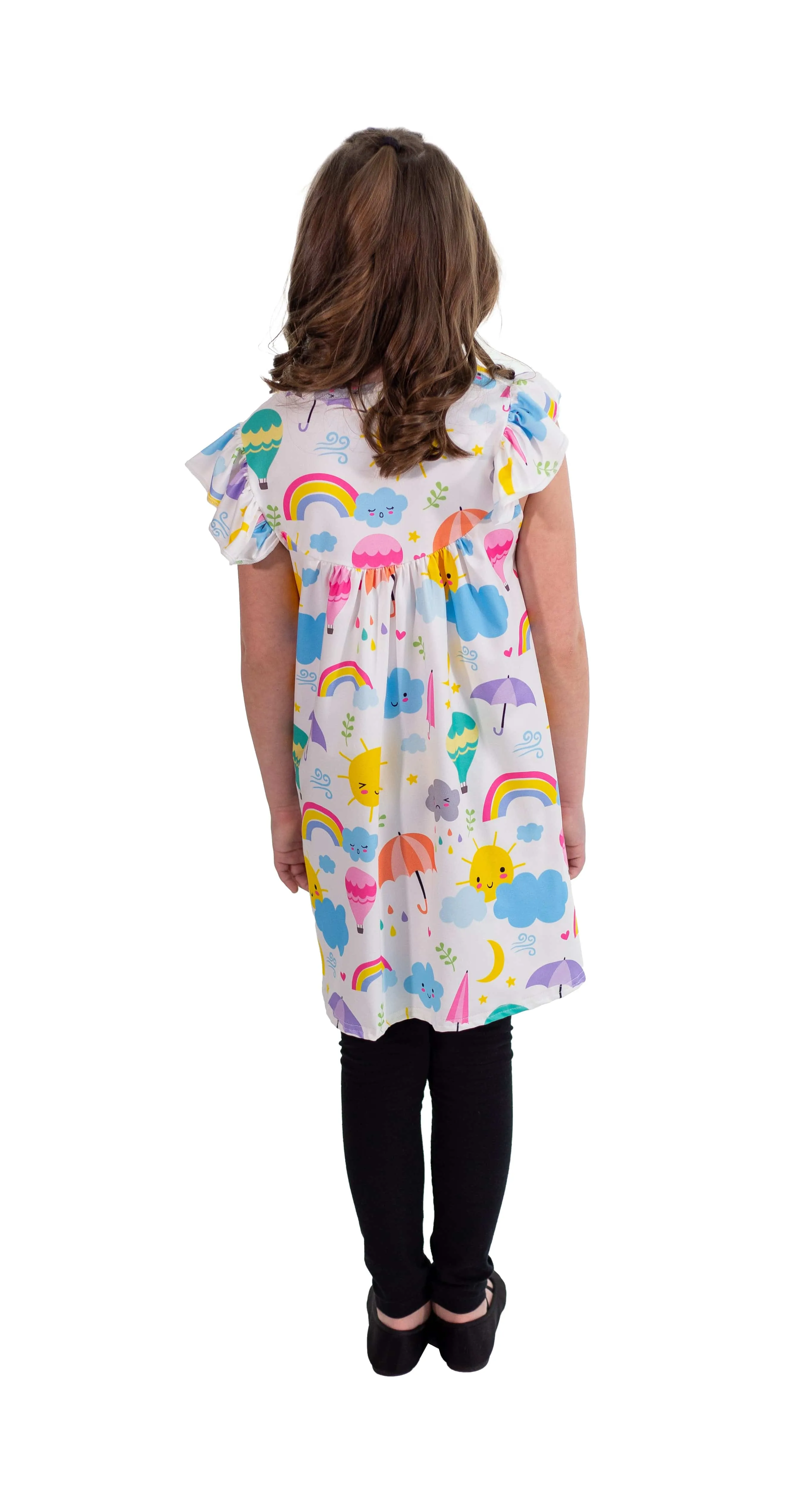 Spring Friends Milk Silk Flutter Dress