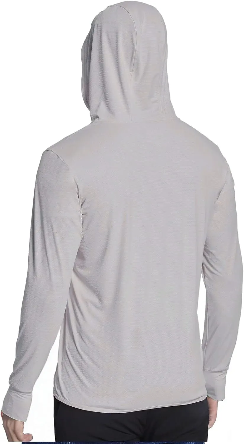 Sun Protection Shirt for Men UPF 50  Long Sleeve Lightweight Breathable Fishing Rash Guard Hoodes Sun Shirt