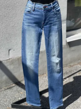 True Religion Cora Mid Rise Straight Jeans 27(Stretchy)