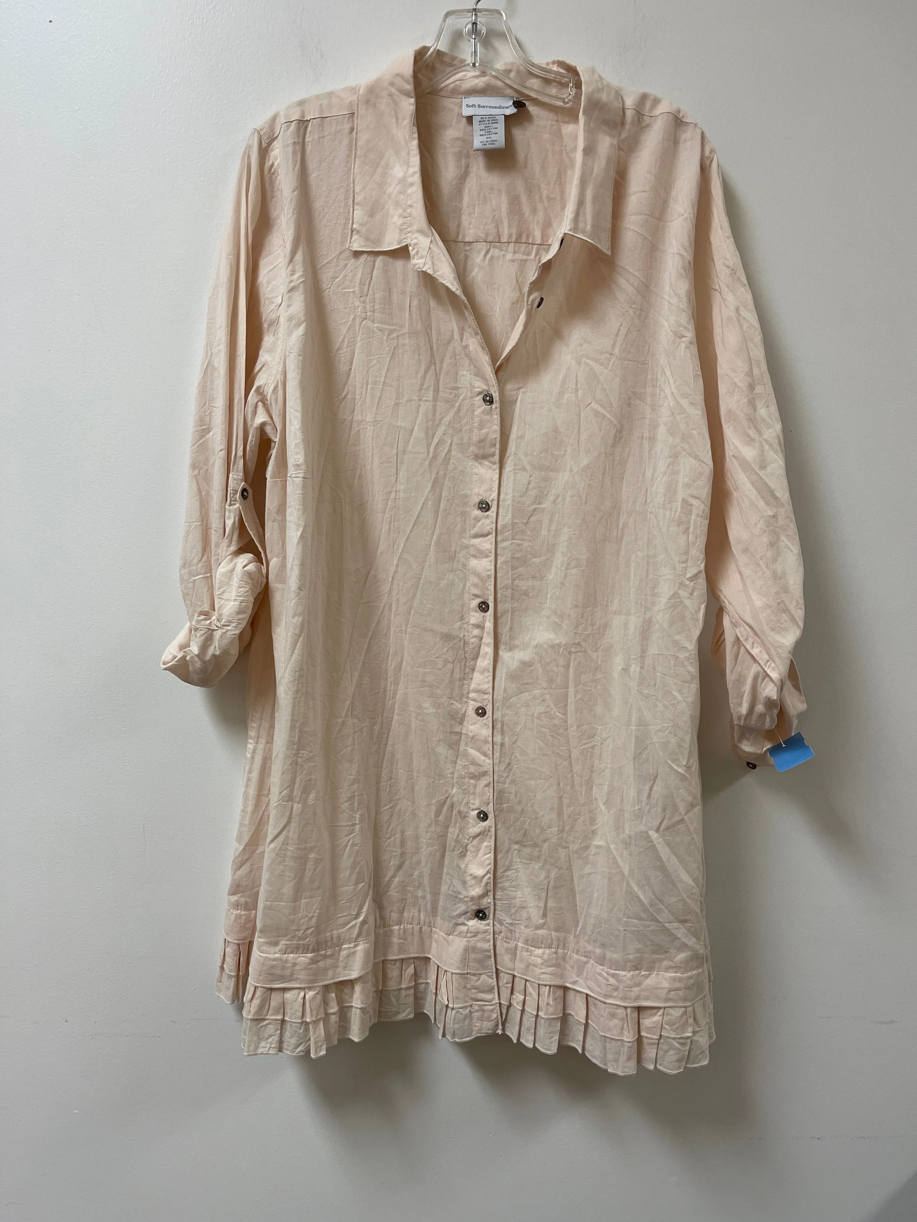 Tunic Long Sleeve By Soft Surroundings  Size: 2x