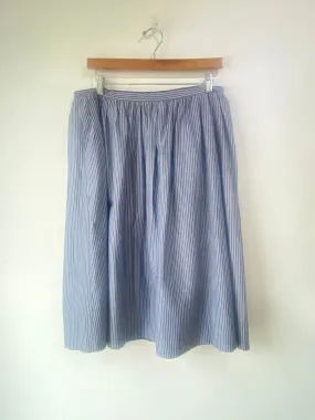 Vince Blue Striped Skirt