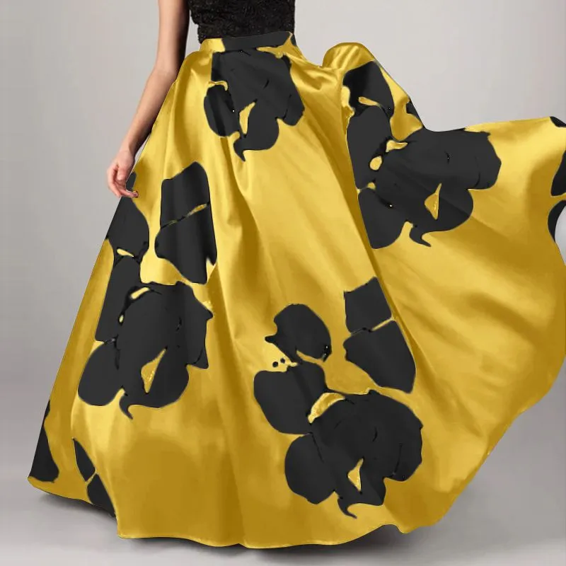 Vintage Bohemian High Waist Maxi Skirt