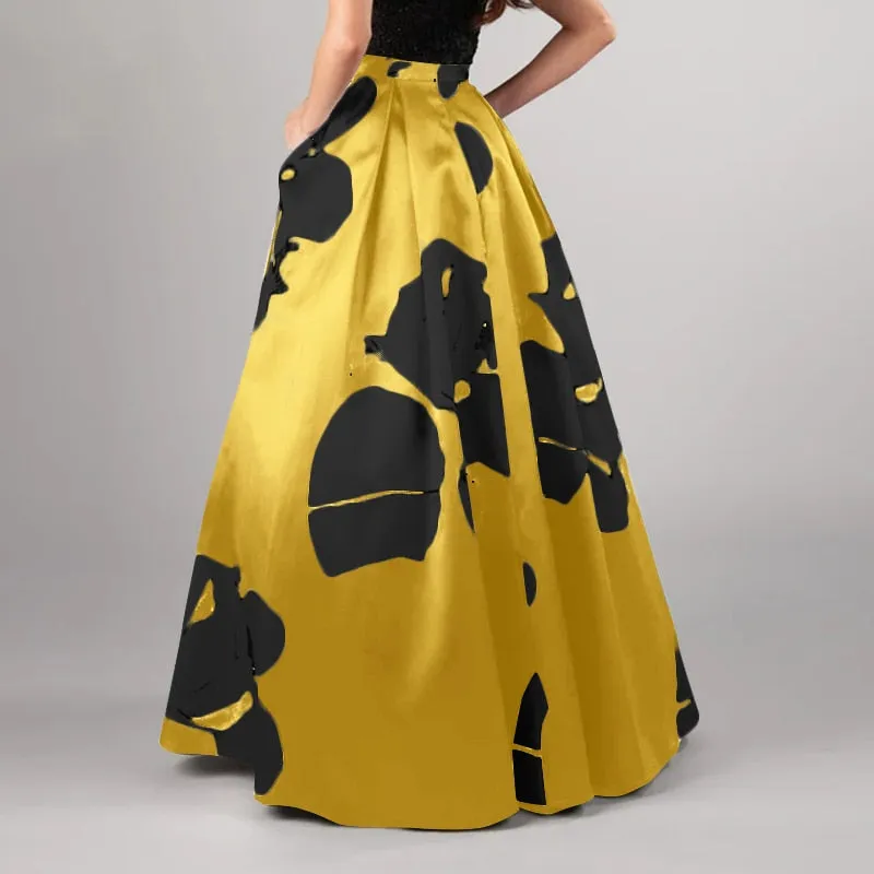 Vintage Bohemian High Waist Maxi Skirt