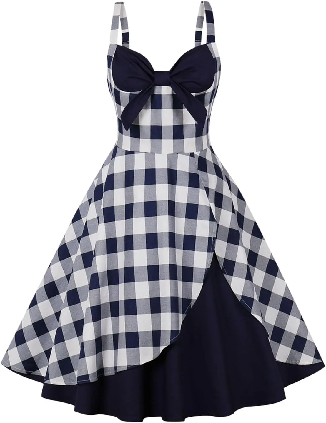 Women Vintage Dress Spaghetti Strap Floral Cocktail Swing Dress 1950s Rockabilly Audrey Hepburn Prom Tea Party Dress