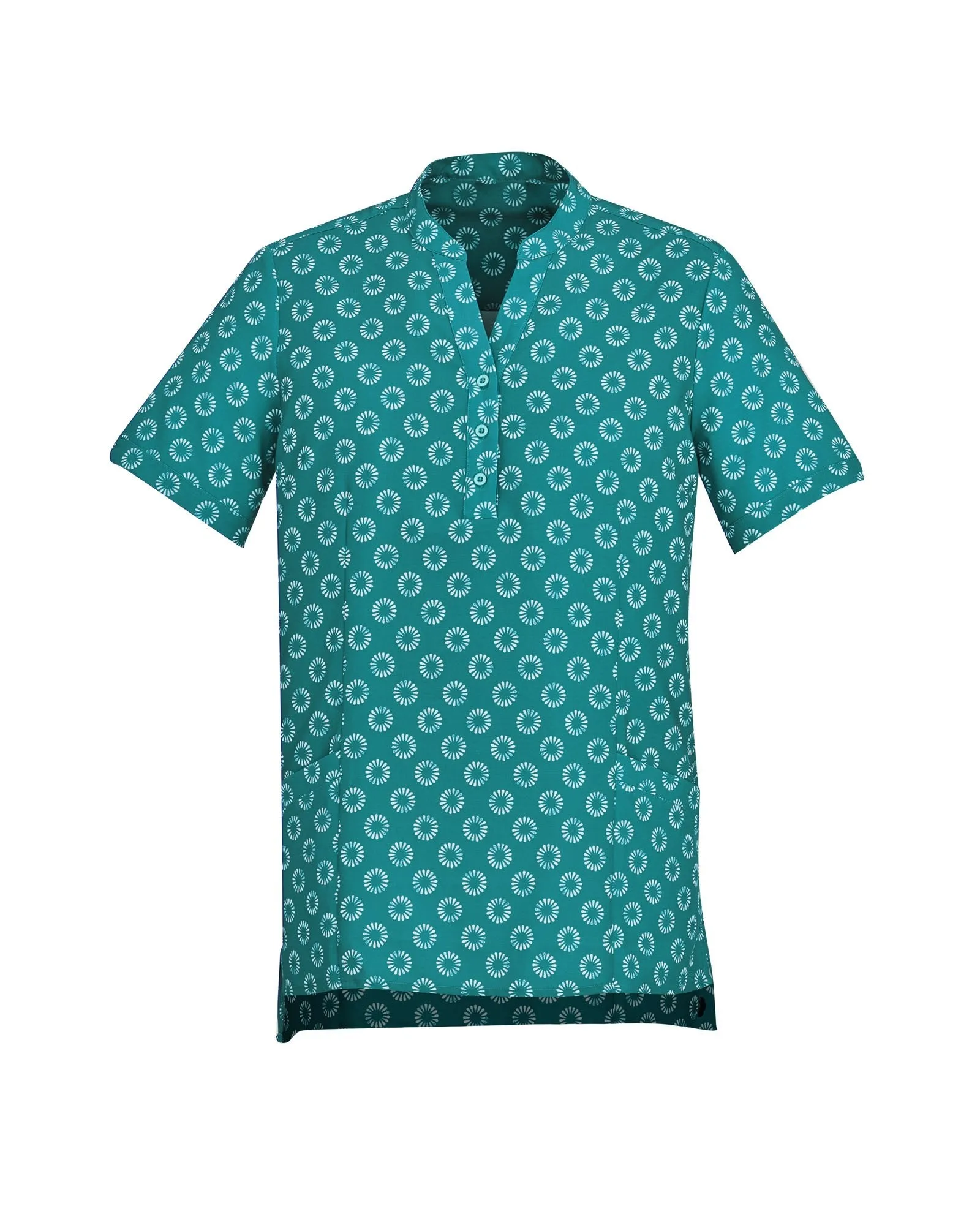 Womens Easy Stretch Daisy Print Tunic