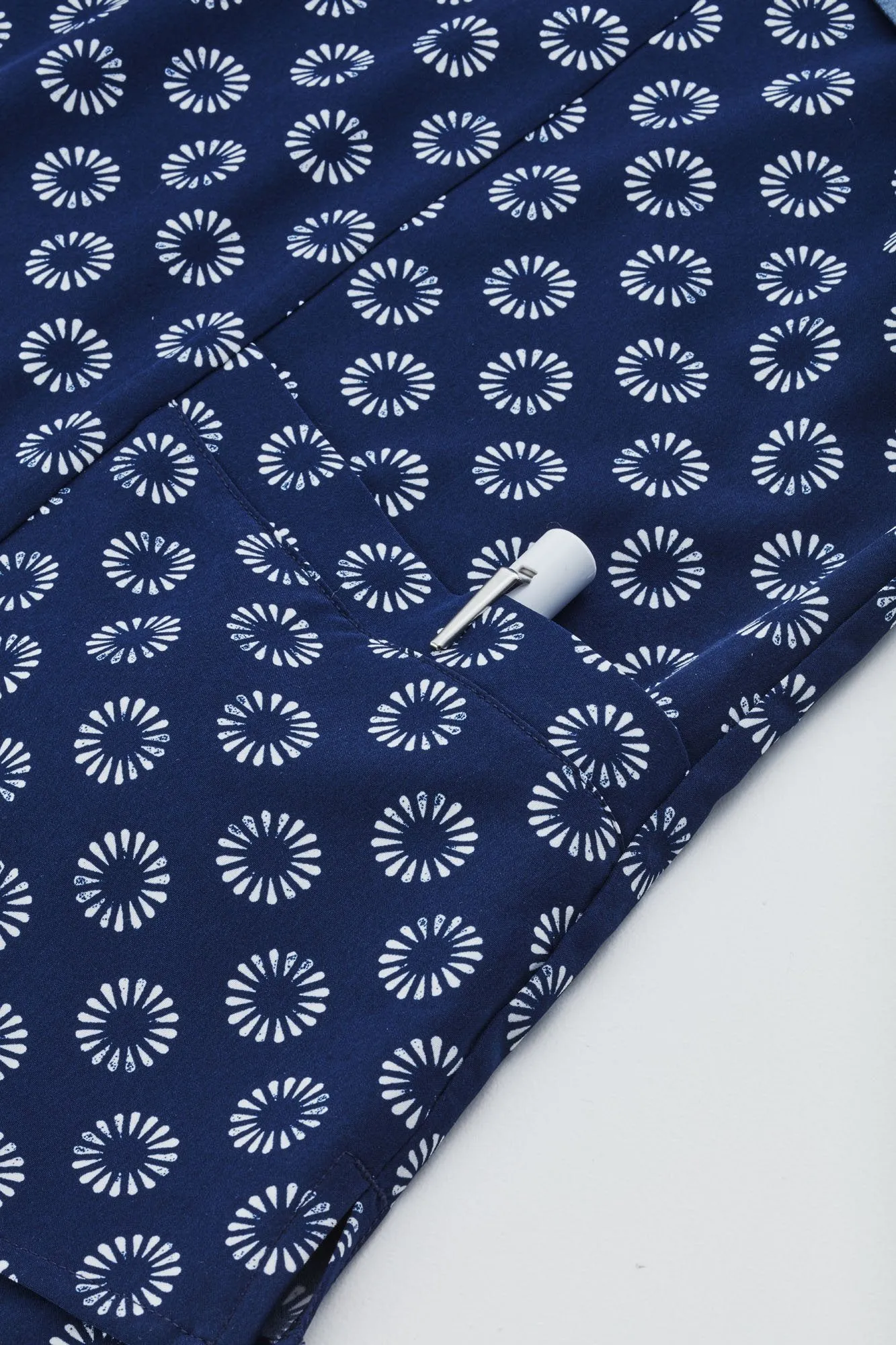 Womens Easy Stretch Daisy Print Tunic