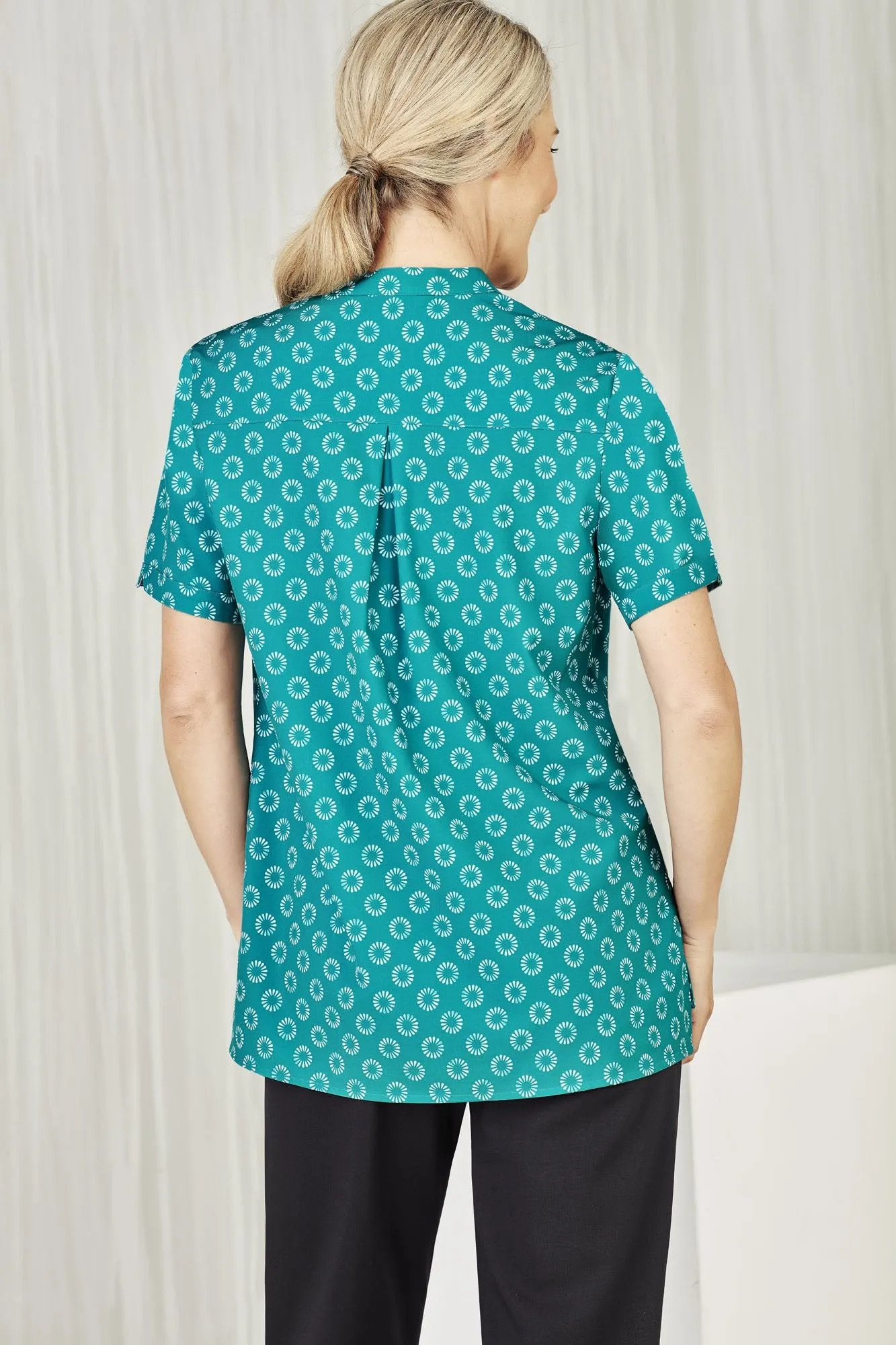 Womens Easy Stretch Daisy Print Tunic