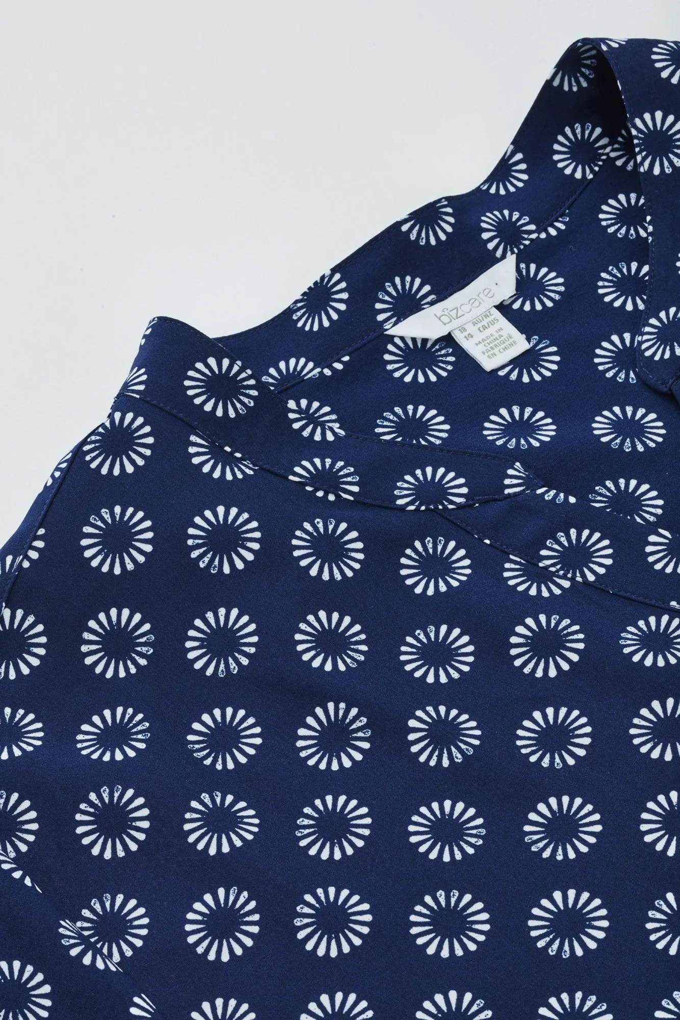 Womens Easy Stretch Daisy Print Tunic