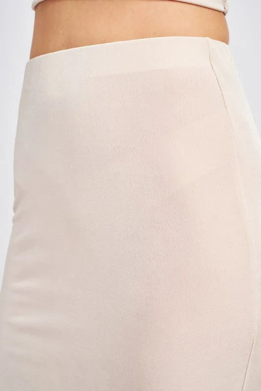 Women's High Waist Maxi Skirt