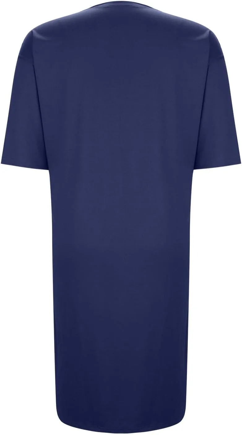 Xiaojmake Women Summer Tunic Dress Round Neck Casual Loose Straight Sheath Shift Dress Short Sleeve T-Shirt Dress Plus Size