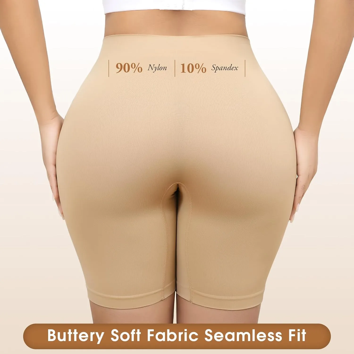 Yeblues 4 Pack Slip Shorts for Under Dresses Anti Chafing Underwear Seamless Comfortable Smooth Yoga Biker Workout Shorts