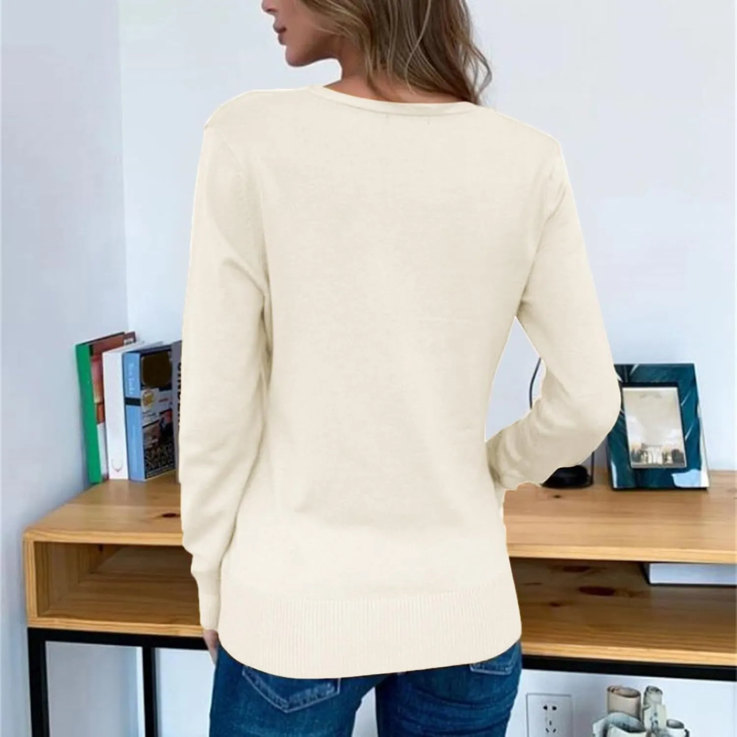 ZYXTIM Womens Lightwieght Sweater Cardigan Open Front Button Down Cable Knit Soft Casual Fall Cardigans Chunky Outwear Coats